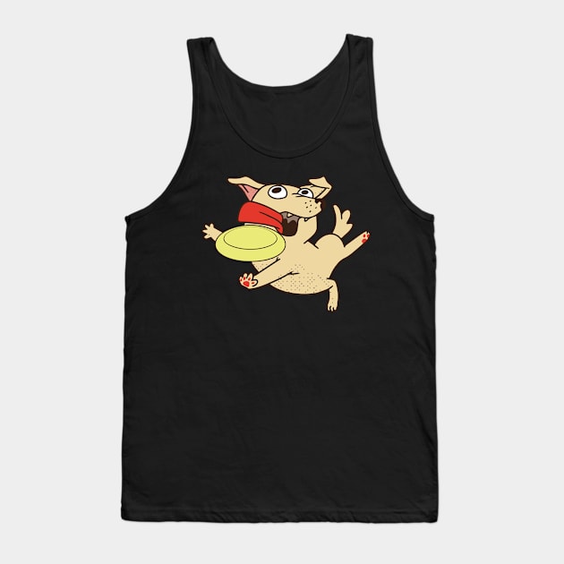 Funny Frisbee Dog Fail Tank Top by USProudness